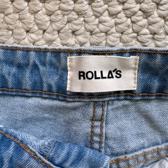 Rollas Light Wash Cuffed Jean - Picture 4 of 6